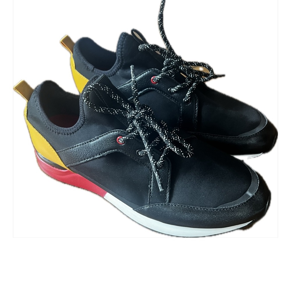 NIB Aldo Trainer Crerralle Black, Red, Yellow and White